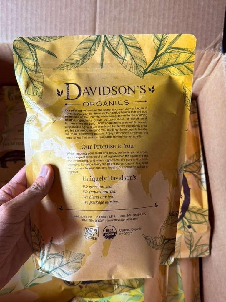 Davidson’s Organics Sencha Loose Leaf Green Tea 16oz USDA Organic Kosher