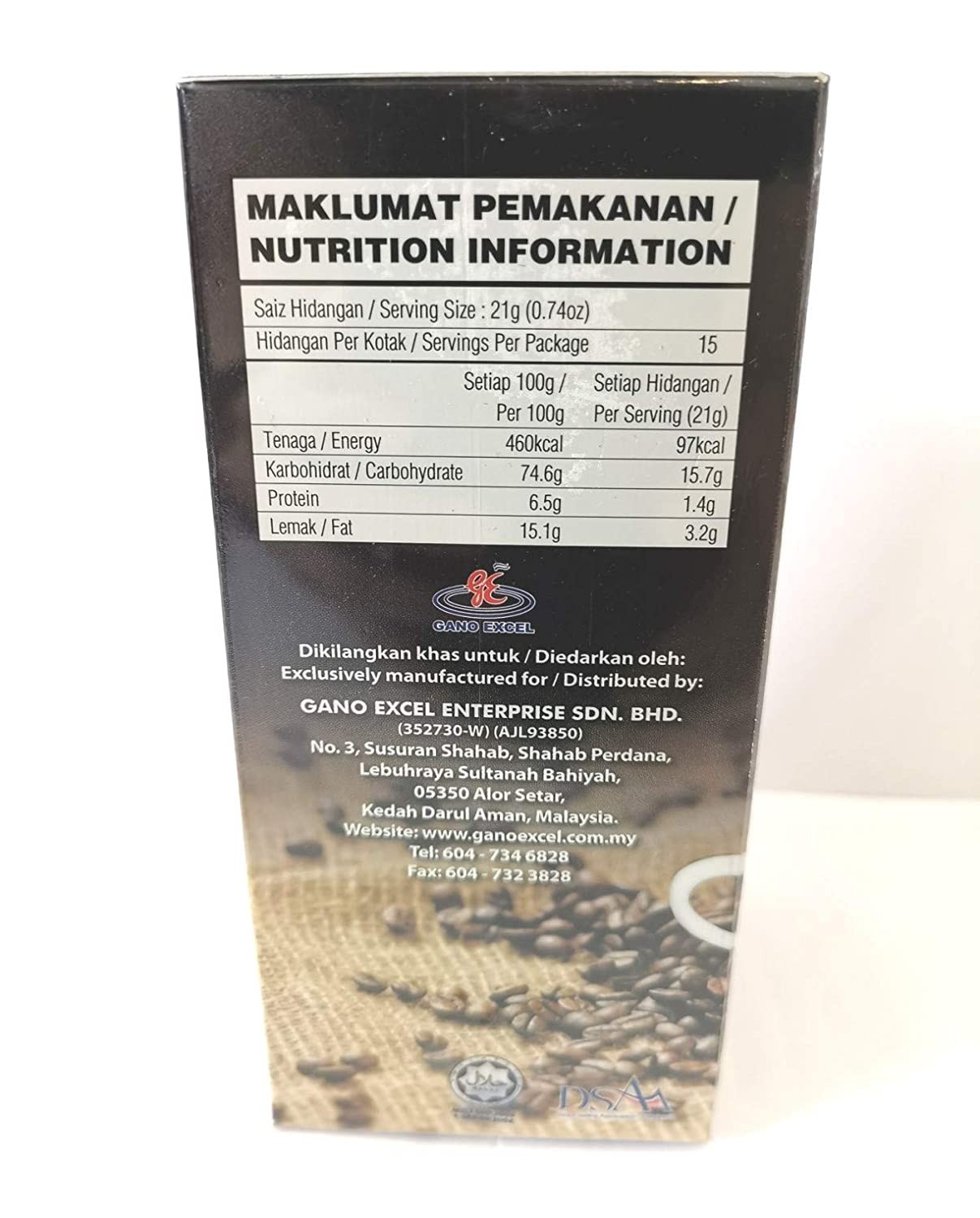 20 Boxes Gano Excel Ganocafe 3 in 1 Each 15 Sachets EXPRESS SHIPPING