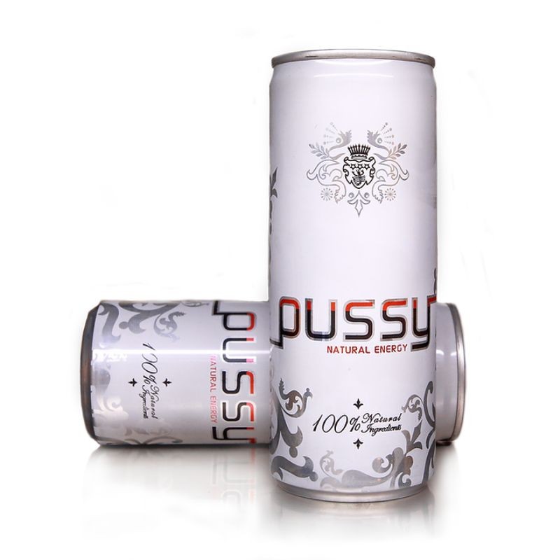 Pussy Natural Energy Drink – 4/6/12/24 Pack – Natural Formula – Free Shipping