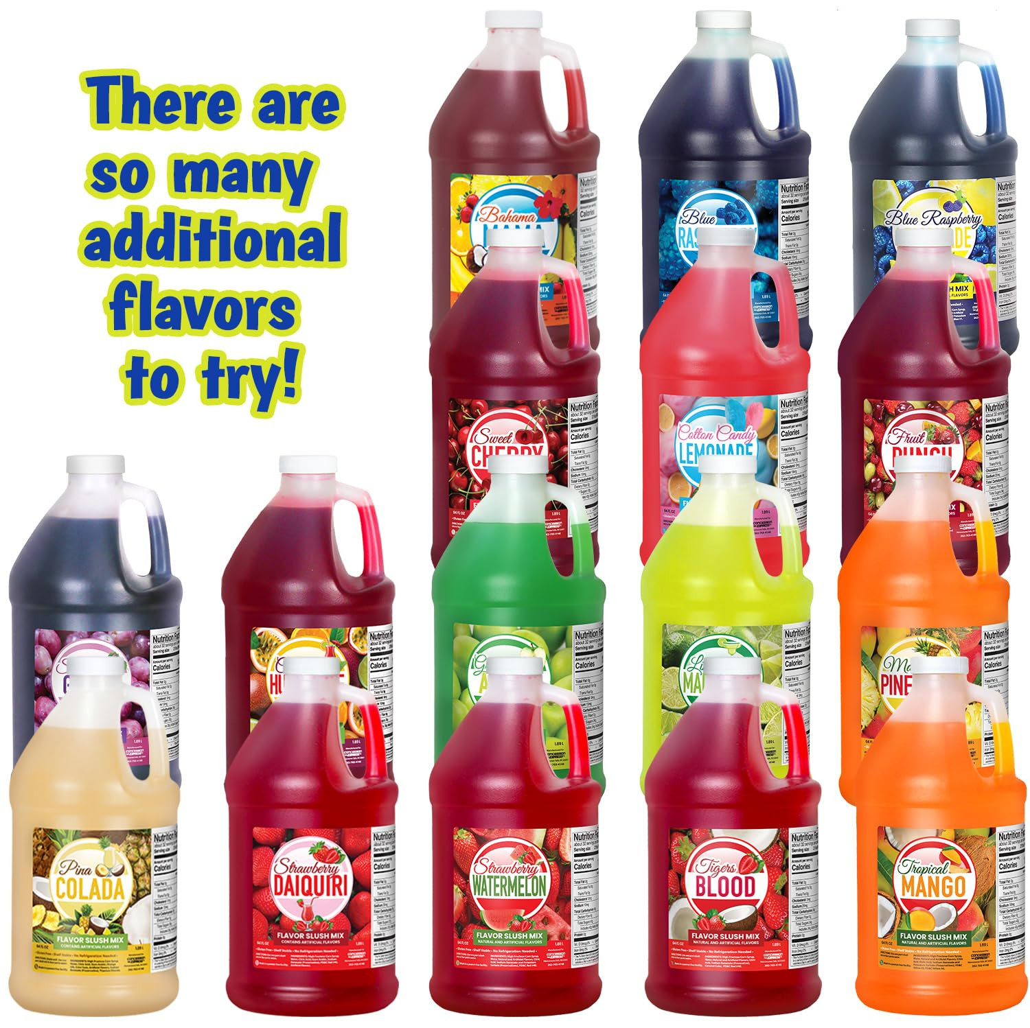 Concession Express® – Strawberry Daiquiri Slush Mix, Slushy & Slushie Premium Sy