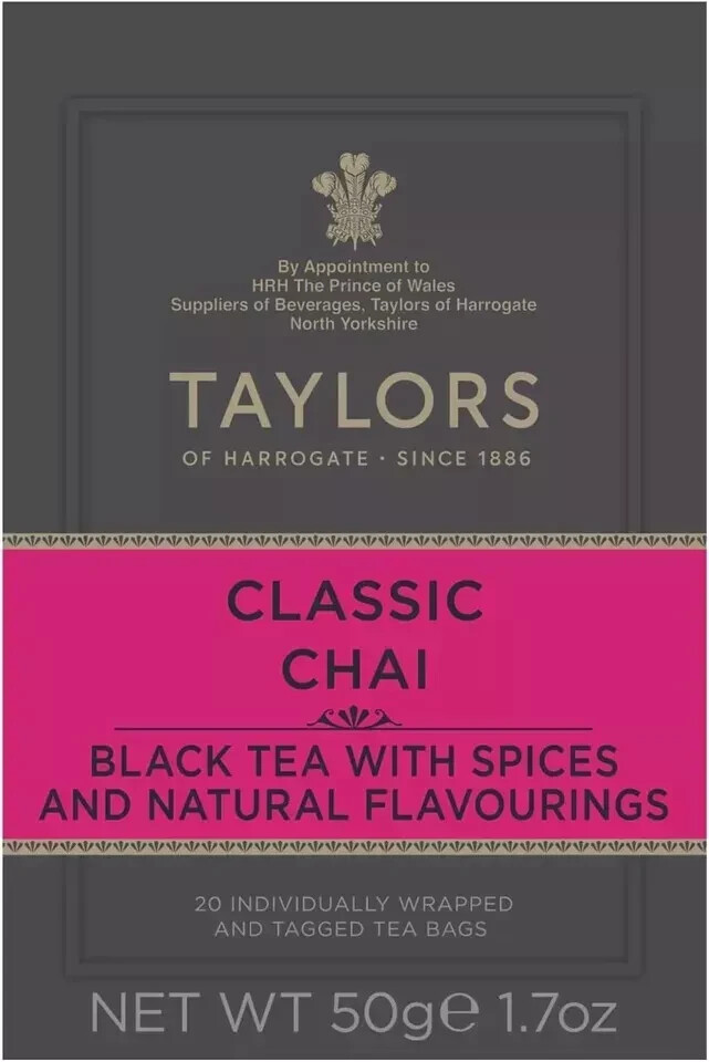 Taylors of Harrogate Classic Chai Tea 50g , Free Shipping World Wide
