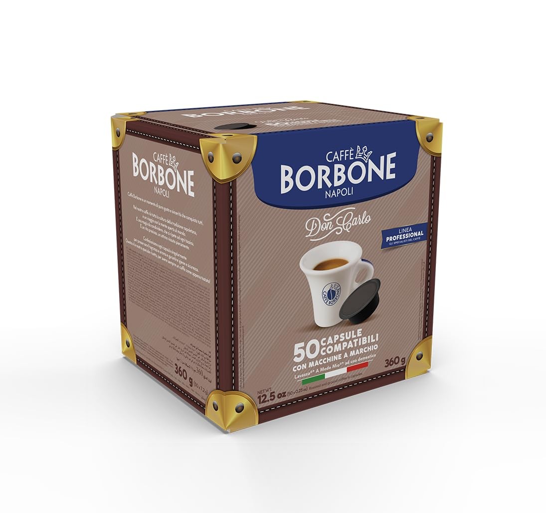 Caffè Borbone Don Carlo, Light Coffee Blend, 50% less caffeine than the Blue Ble