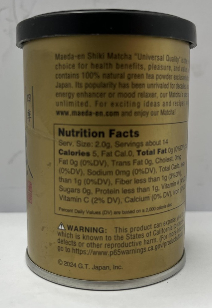 Maeda-en Shiki Matcha Universal Quality Green Tea Powder 1.0oz Japan 05448 New