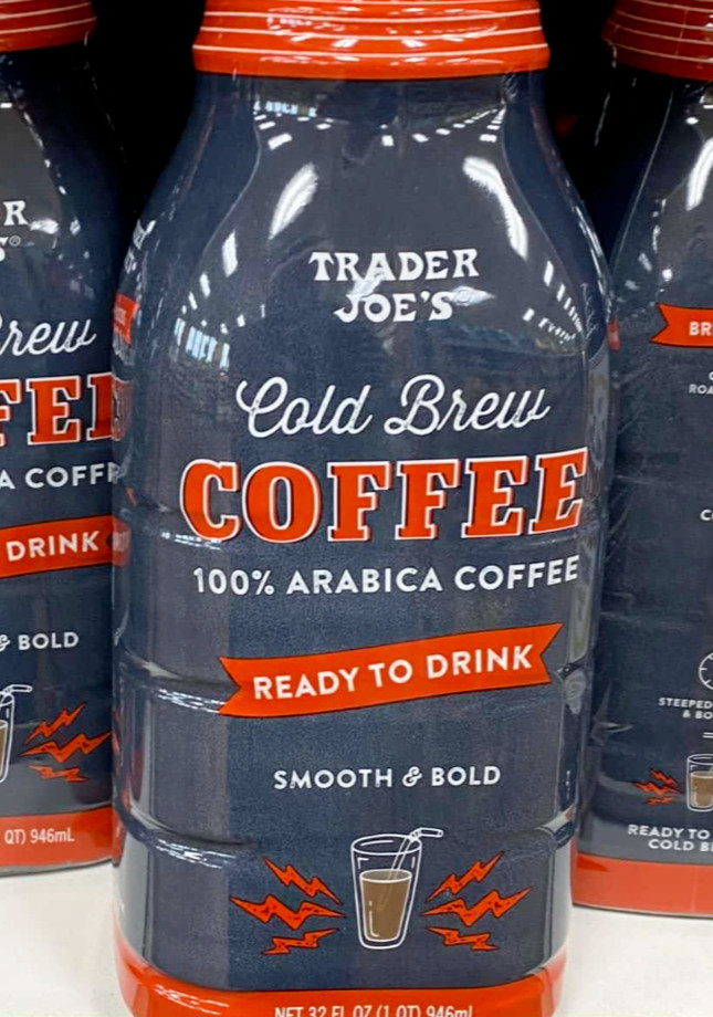 Trader Joe’s New 100% Arabica Cold Brew Coffee 32 oz Ea Ready to Drink