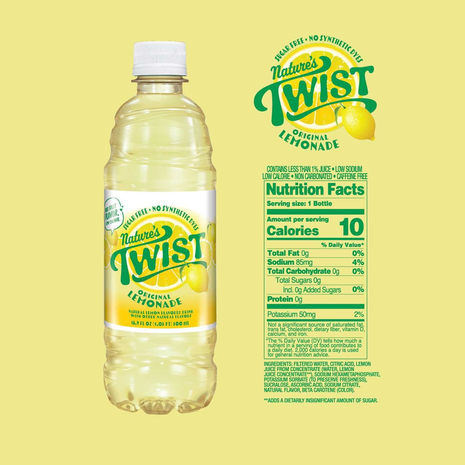 Nature’s Twist Sugar Free Lemonade Variety Pack 16.9 fl. oz 24 pk. FREE SHIPPING