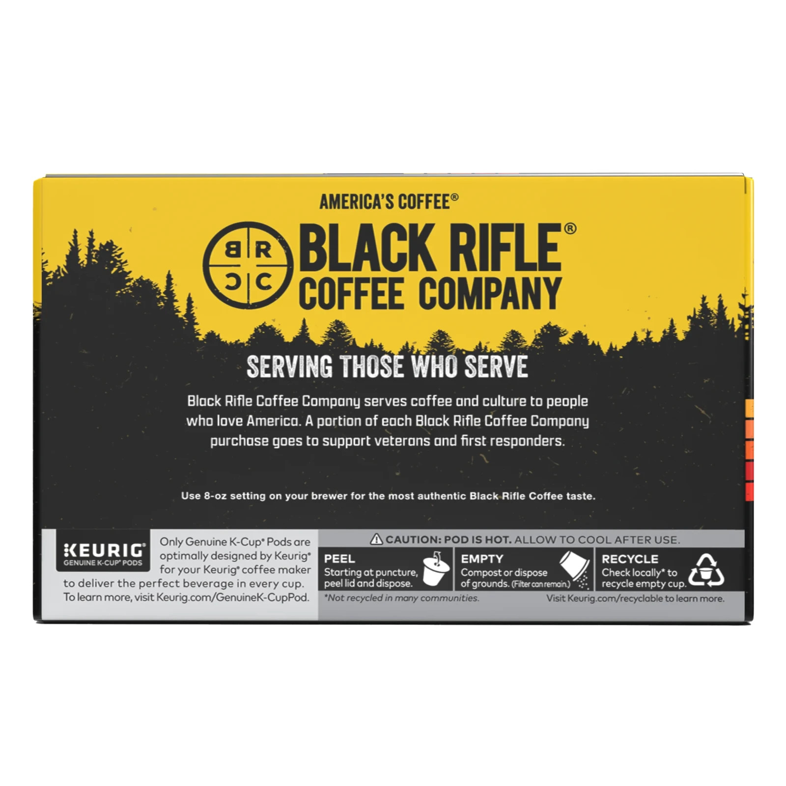 Black Rifle Coffee Company Tactisquatch Keurig K-Cup Pods, Dark Roast, 12 Ct