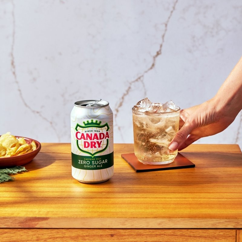 Canada Dry Zero Sugar Ginger Ale Soda, 12 fl oz cans, 12 pack-free shipping