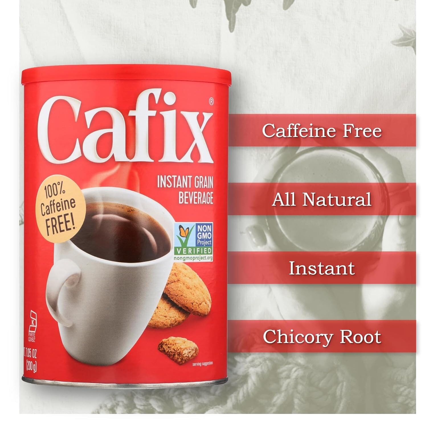 All Natural Caffeine-Free Coffee Substitute – 7.05oz Instant Beverage Pack