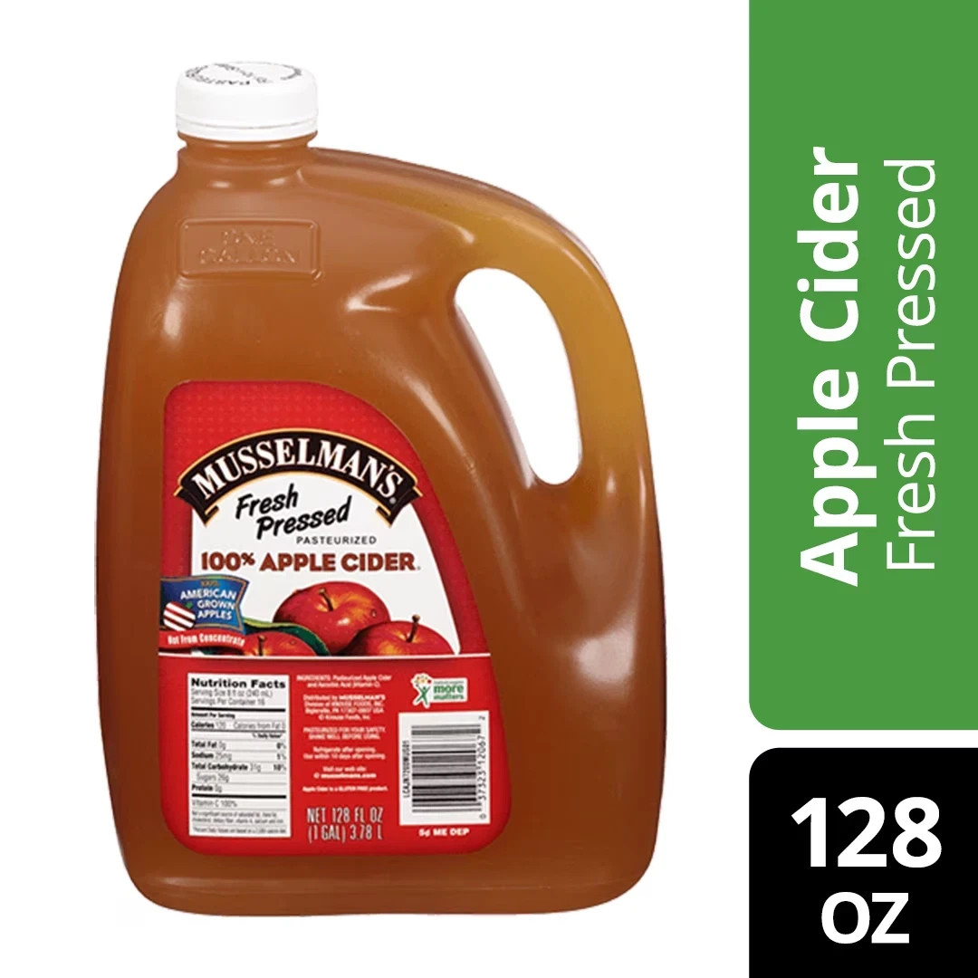 Musselman’s Fresh Pressed 100% Apple Cider, 128 Fl. Oz.
