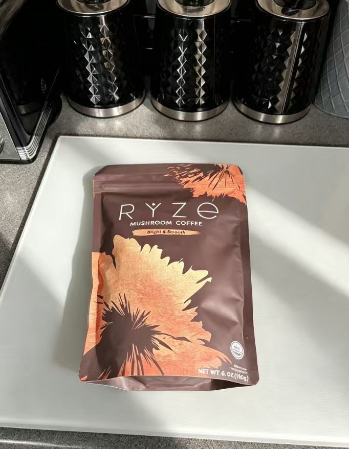 RYZE Mushroom Coffee USDA Organic Instant Coffee 30 Servings Adaptogenic Mushroo