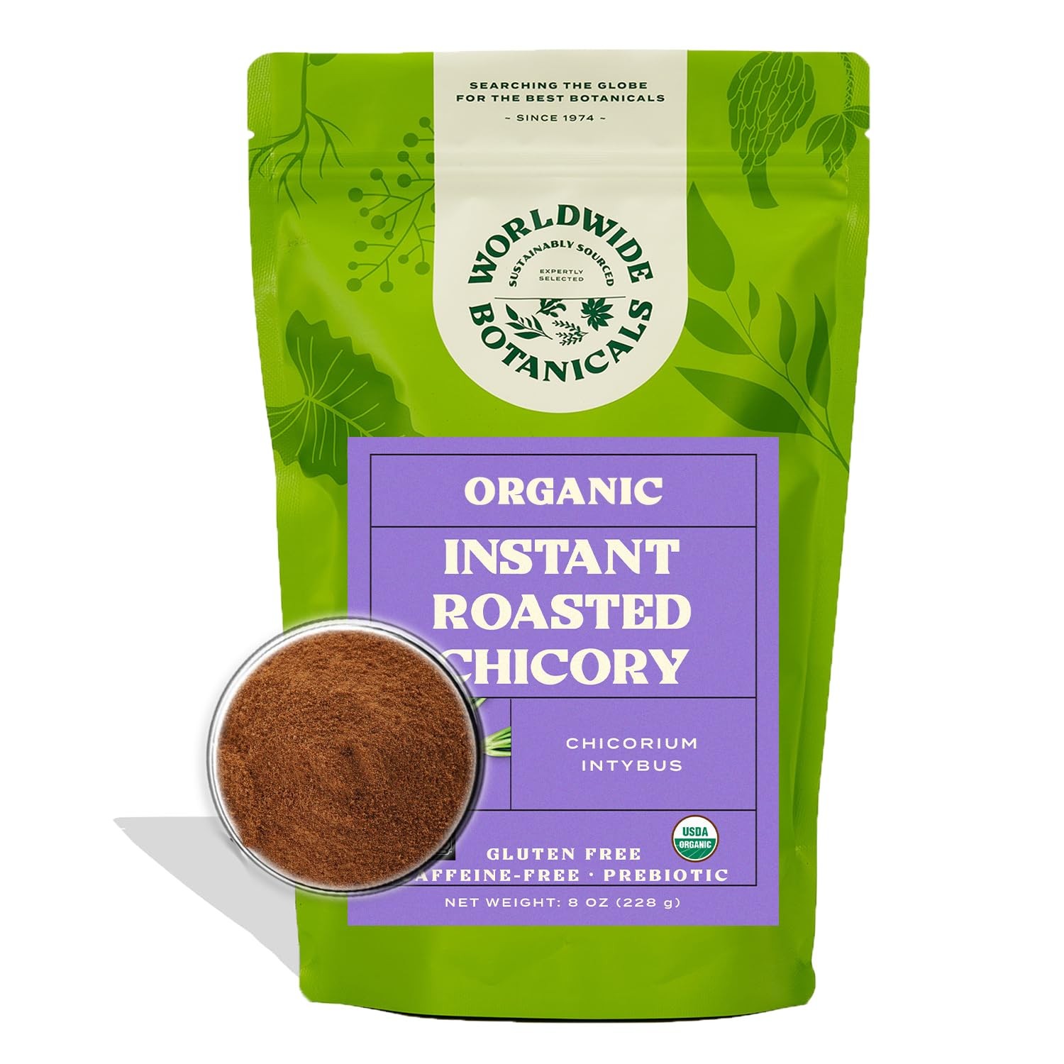Instant Organic Chicory Root 114 servings – Caffeinefree Coffee Alternative …