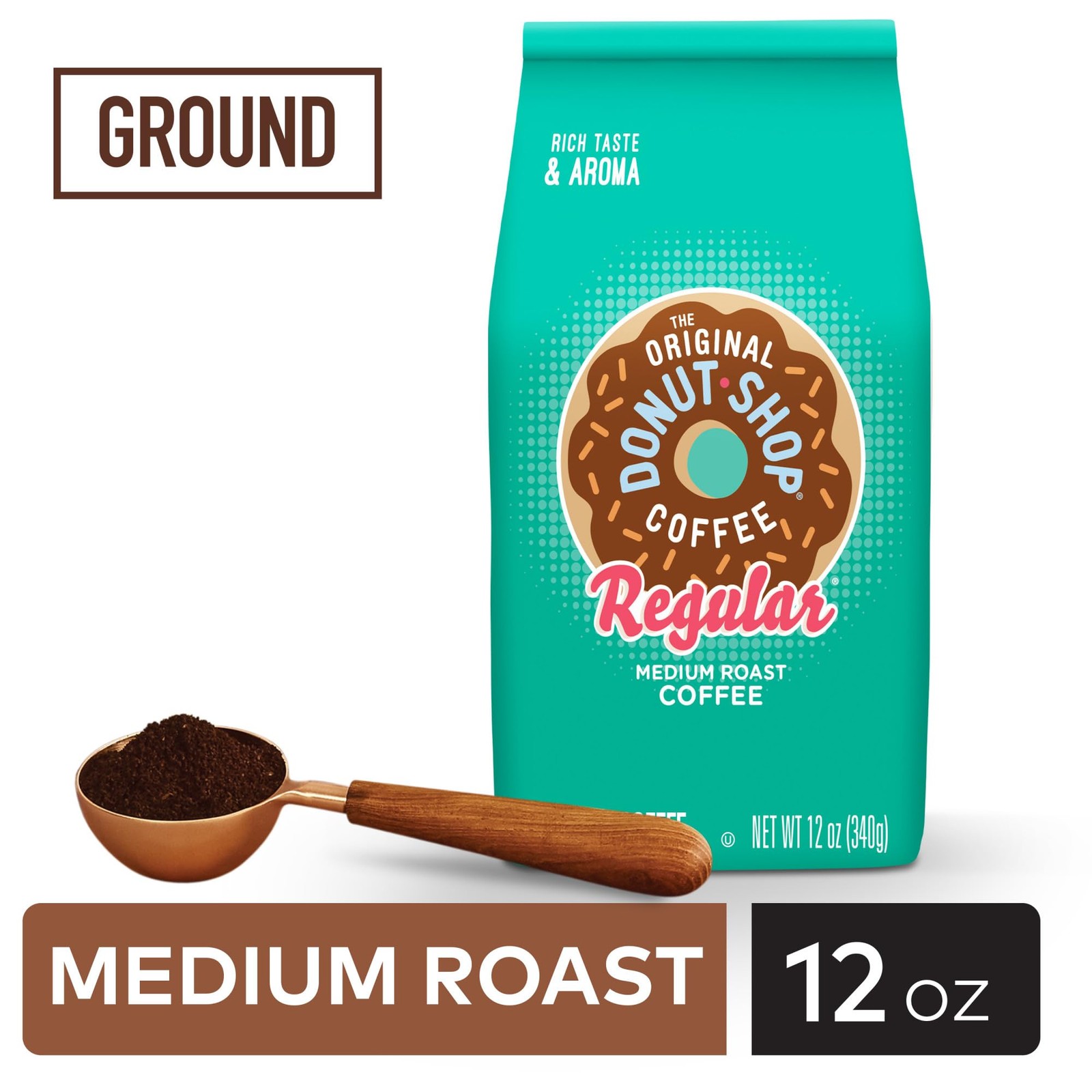 The Original Donut Shop Coffee, Regular, Medium Roast, 12 Ounce (Pack of 1)