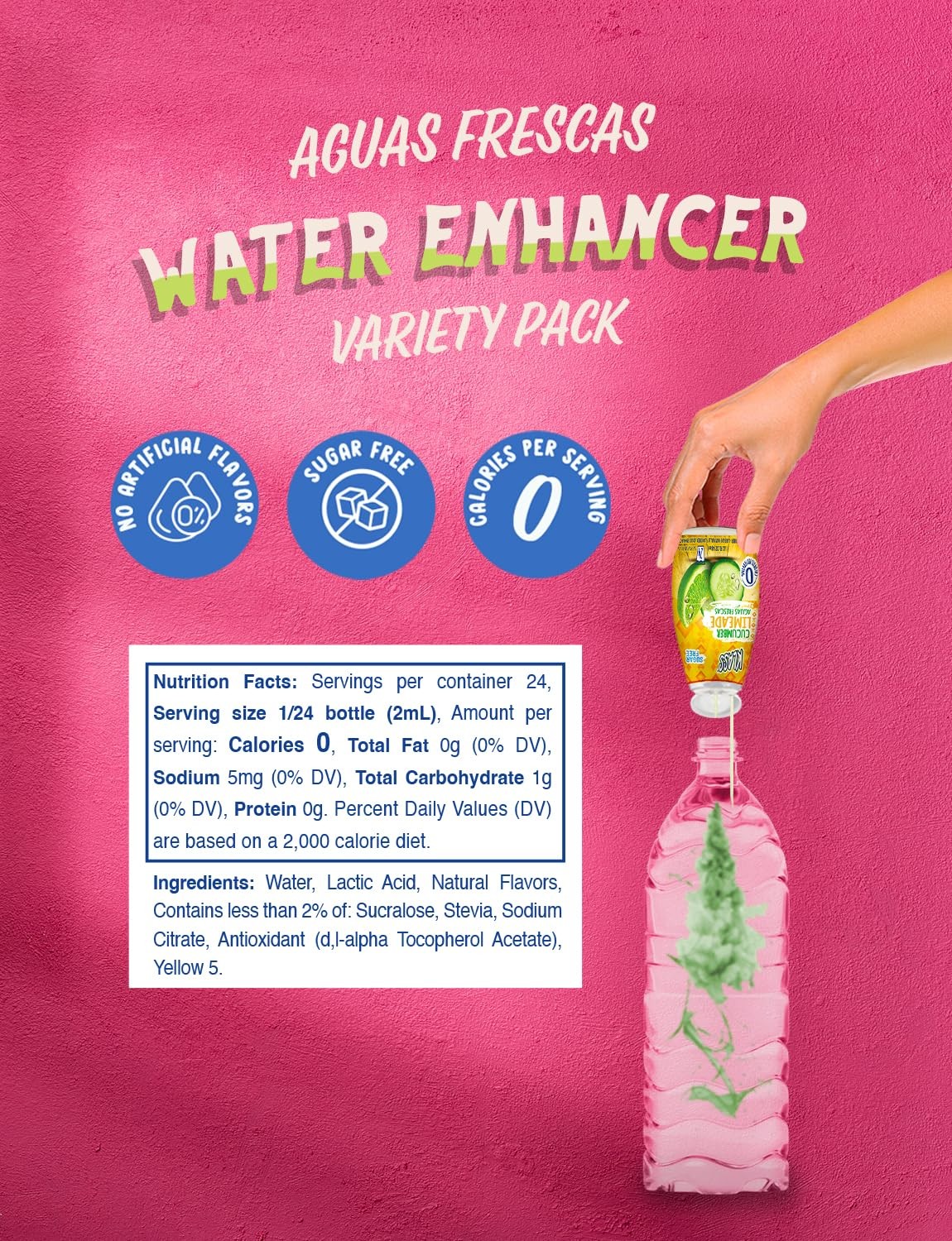 | Liquid Water Enhancer | Classic Variety Pack | Flavors: Cucumber Limeade St…