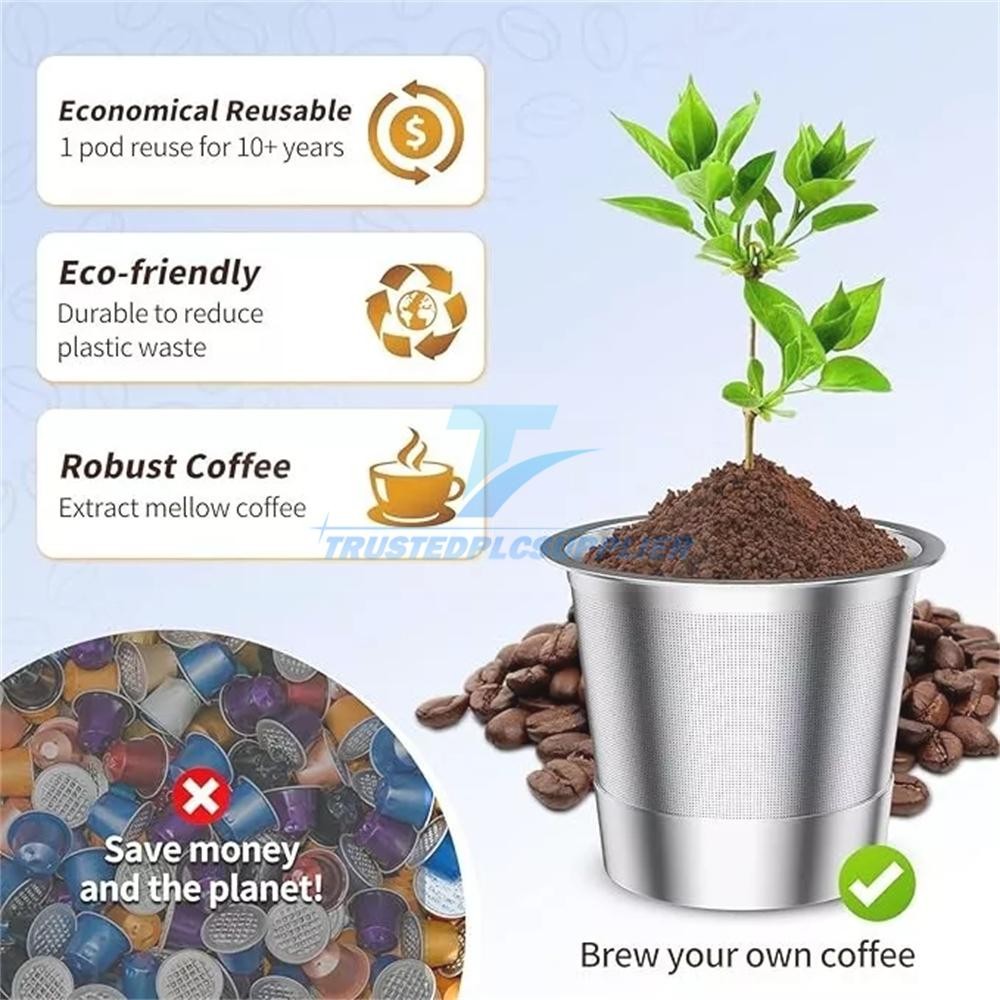 2/4 Pack K Cup Reusable Coffee Pods for Keurig: Stainless Steel Refillable K Cup