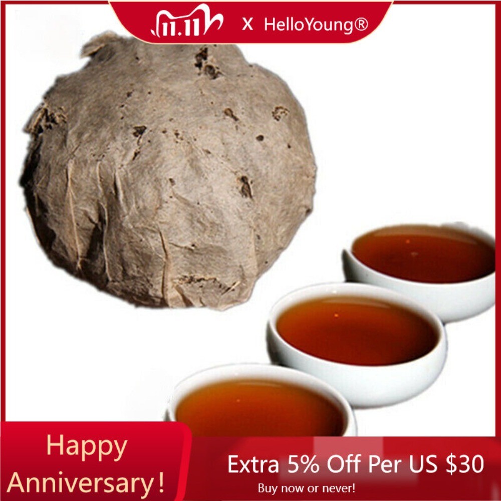 100g 50-Year Yunnan Ripe Pu-Erh Mini Tuocha Aged Chinese Black Tea Cake