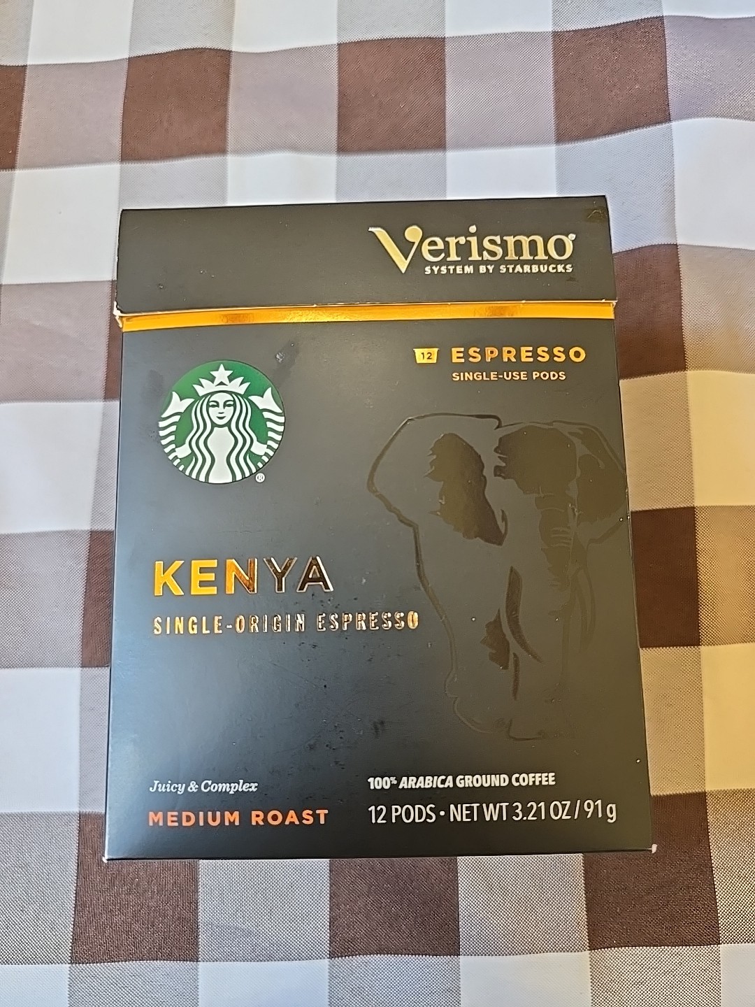 Starbucks Verismo KENYA SINGLE-ORGIN ESPRESSO Pods / 1 Box (12 pods) New Sealed