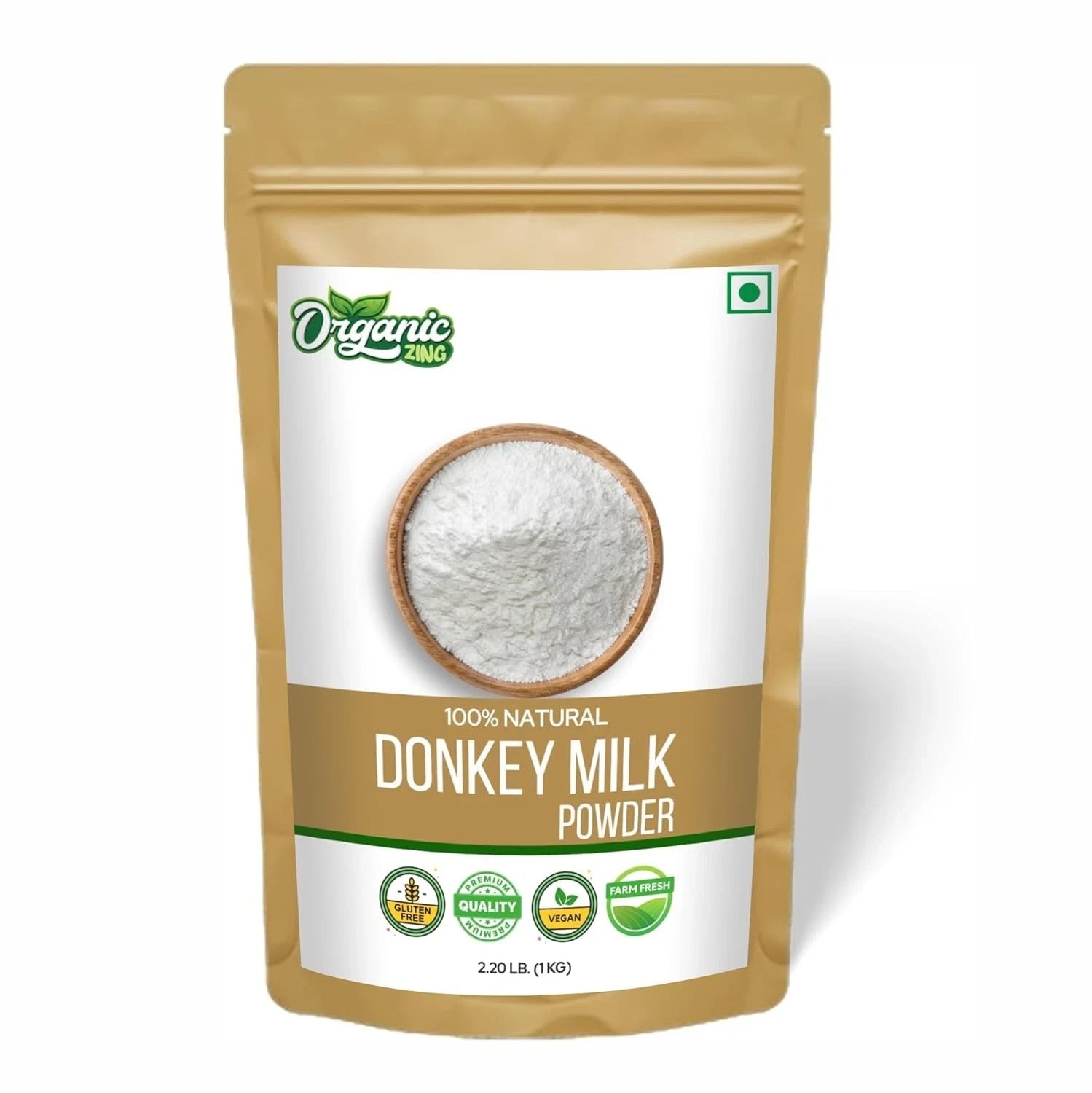 Organic Zing Donkey Milk Powder | Pure & Natural | Food Grade | 227g–5000g.