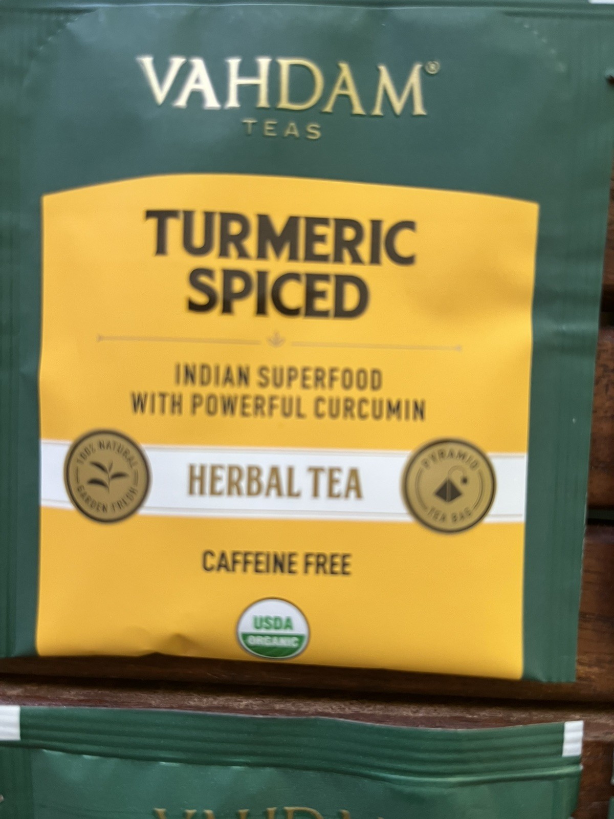 Vahdam India Infusions Turmeric Herbal Tea – Variety 4 Pack *Great to try them*