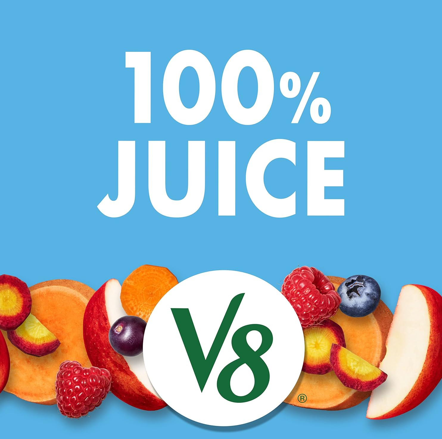V8 Acai Mixed Berry 100% Fruit and Vegetable Juice, 46 fl oz Bottle