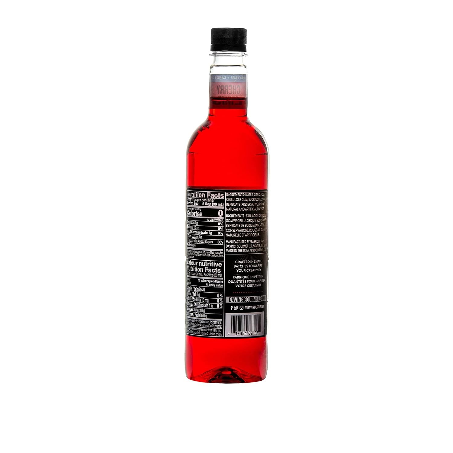 Sugar-Free Cherry Syrup, 25.4 Fluid Ounces (Pack of 1)