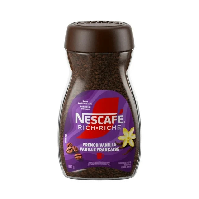 NESCAFE Rich Instant Coffee, 100g 2 PACK (FRENCH VANILLA) FREE Shipping