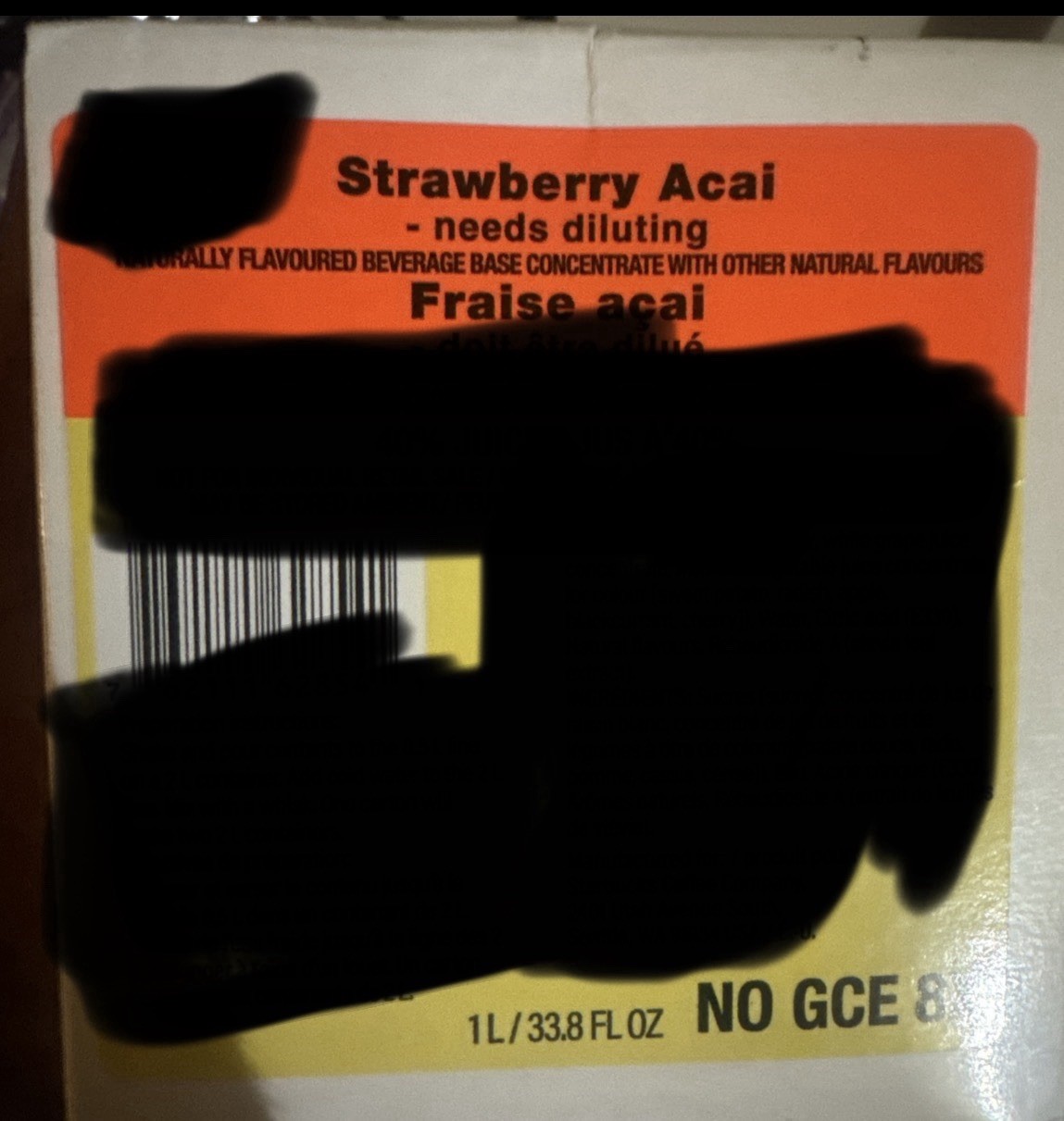 ⭐️ 💵 Strawberry Acai Refresher Concentrate Base 8X concentrate