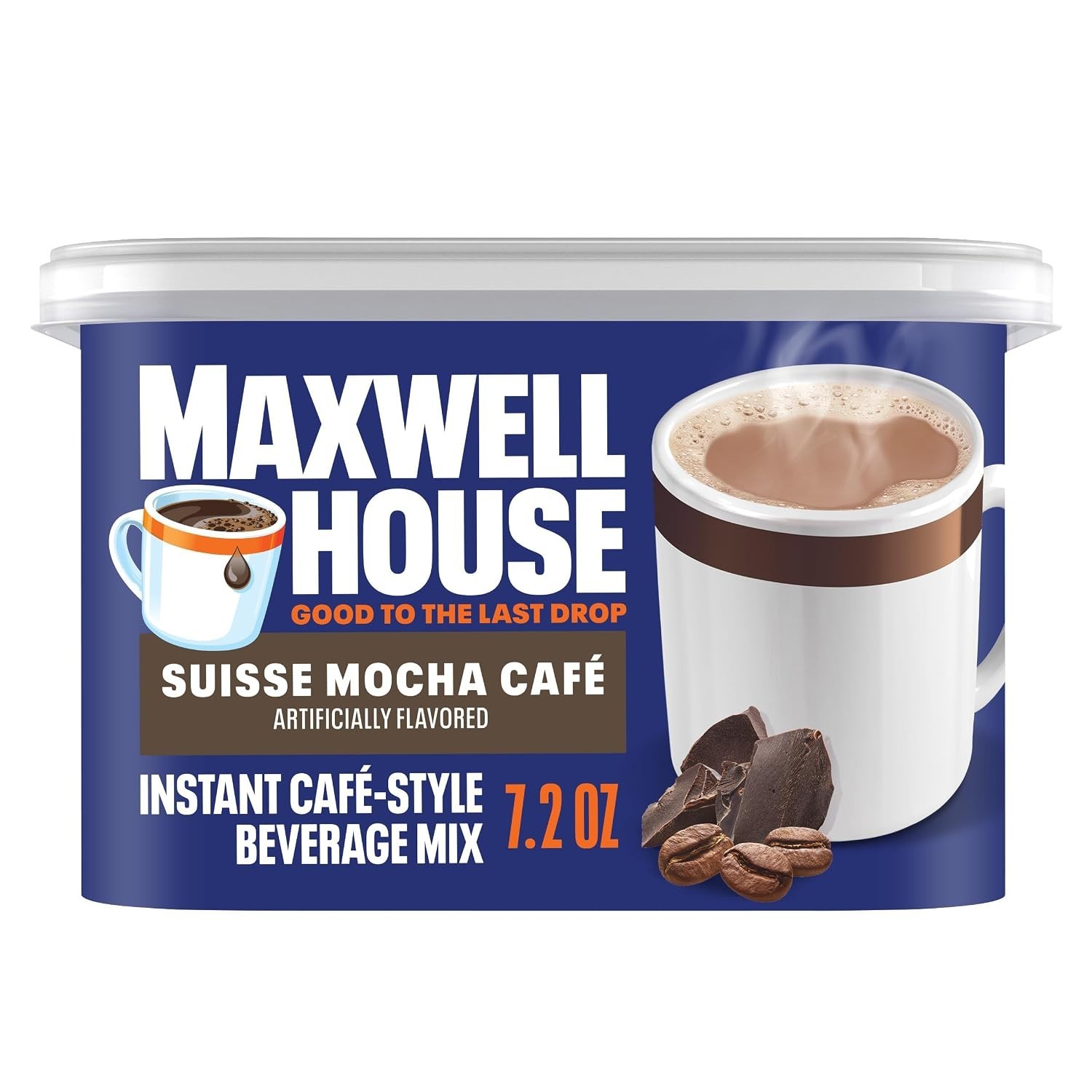 Indulgent Cafe-Style Suisse Mocha Beverage Mix – 7.2 oz for Anytime Enjoyment
