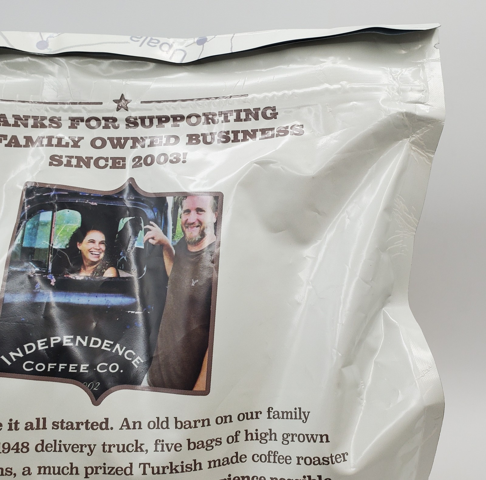 Independence Tex A De Olla Whole Bean Coffee 5lb Brown Sugar Cinnamon BB 5/26