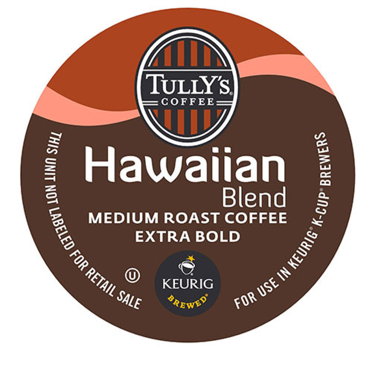 Tully’s Hawaiian Blend Coffee 100 to 200 K cups Choose Any Size FREE SHIPPING