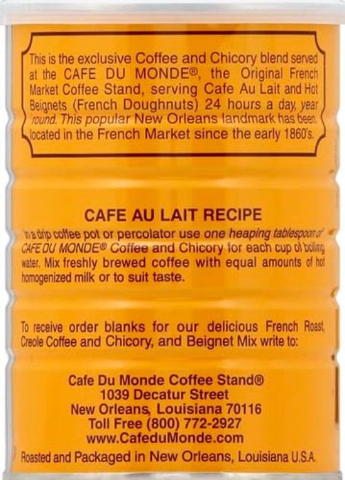 Authentic New Orleans Coffee Chicory Blend – 15oz | Pack of 2 for Rich Flavor