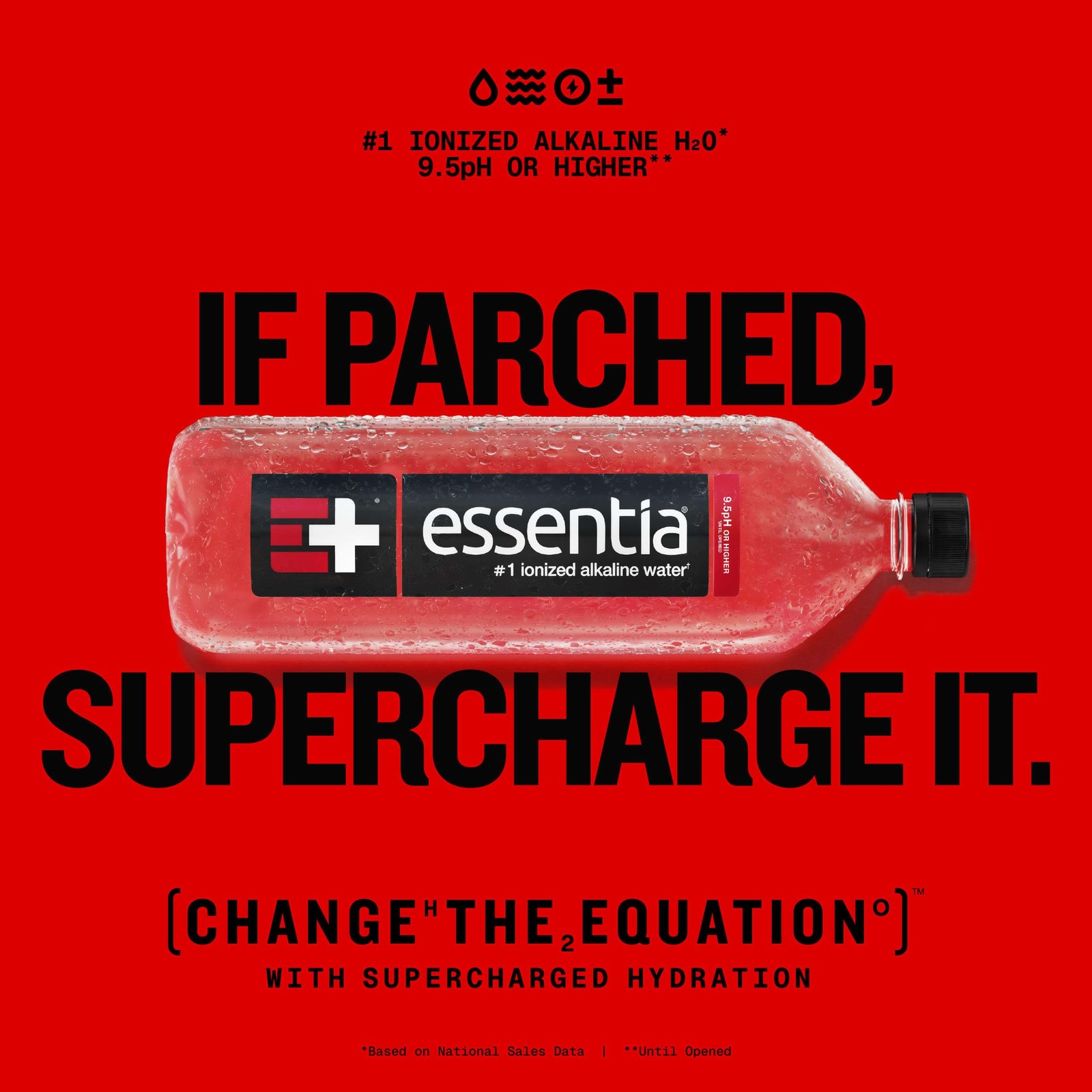 Essentia Water Ionized Alkaline 9.5+ pH 1L Bottles – Pack of 6 (33.8 Fl Oz)