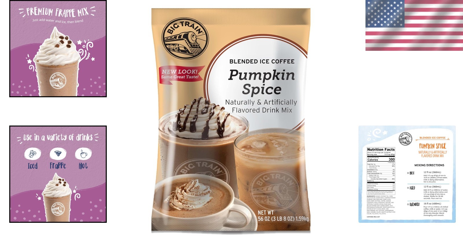 3.5lb Pumpkin Spice Ice Coffee Mix – Smooth, Caffeinated and Easy to Prepare