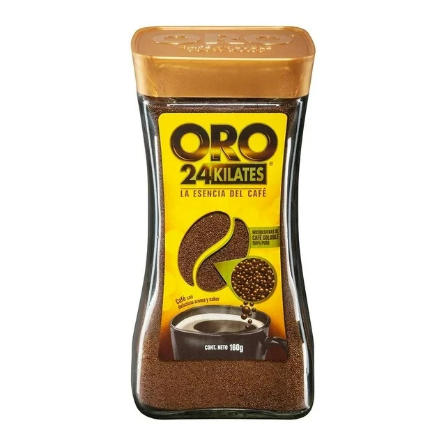 3 Packs Café Oro 24 Kilates Glass Jars 160g Each