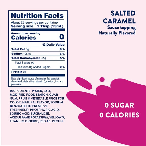 Jordan’s Skinny Mixes, Sugar Free Salted Caramel Sauce 12 fl oz