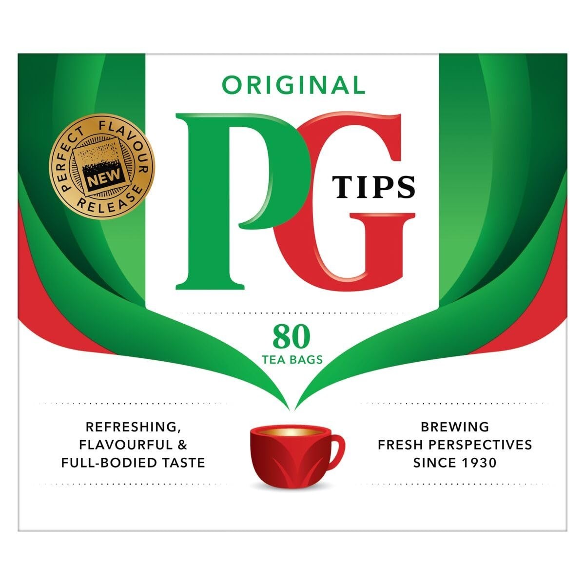 PG Classic Black Tea Bags, 80 Count – Non-Pyramid, Rich Flavor Anytime