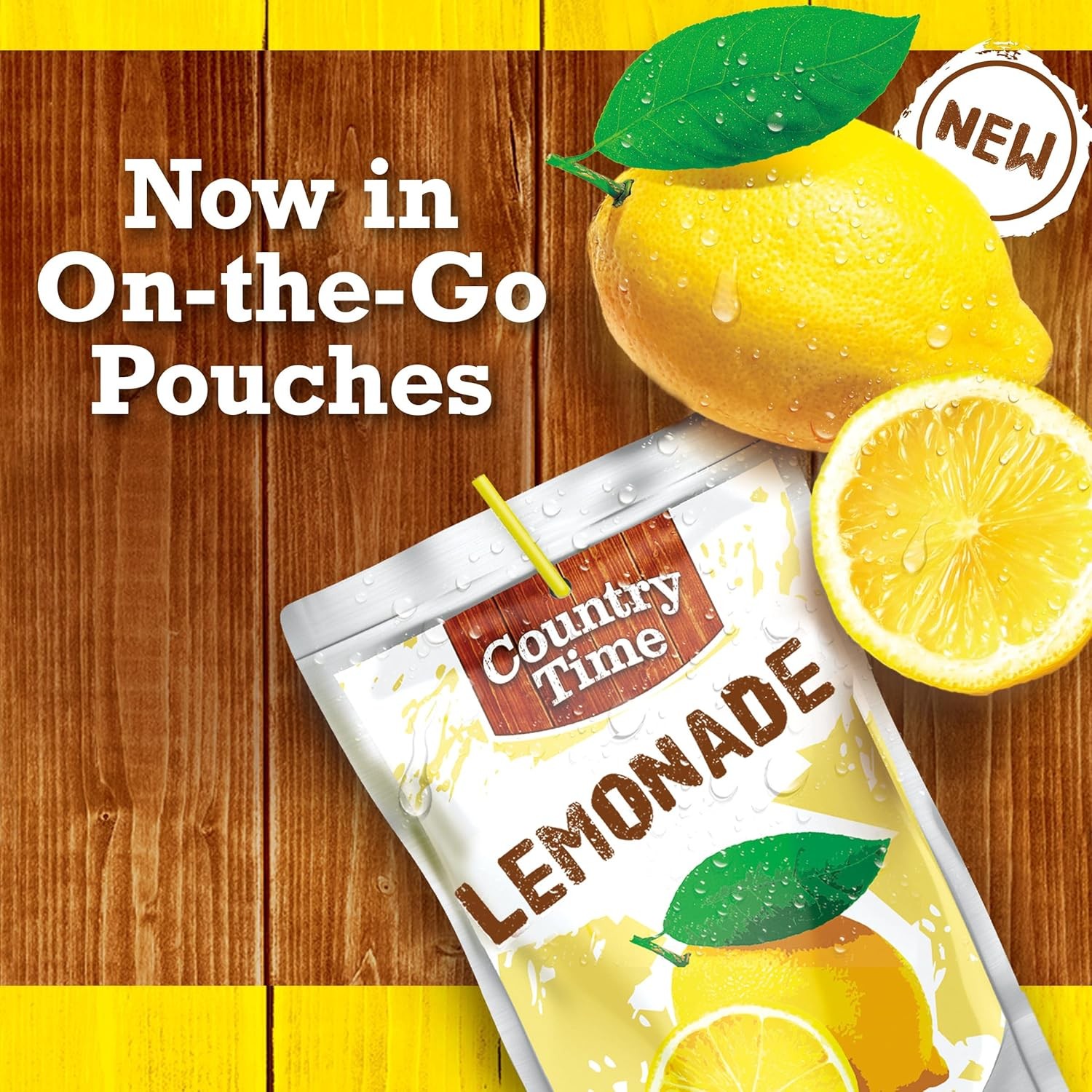 Lemonade Ready to Drink Flavored Drink Pouches 40 ct Pack 4 Boxes of 10 Drink