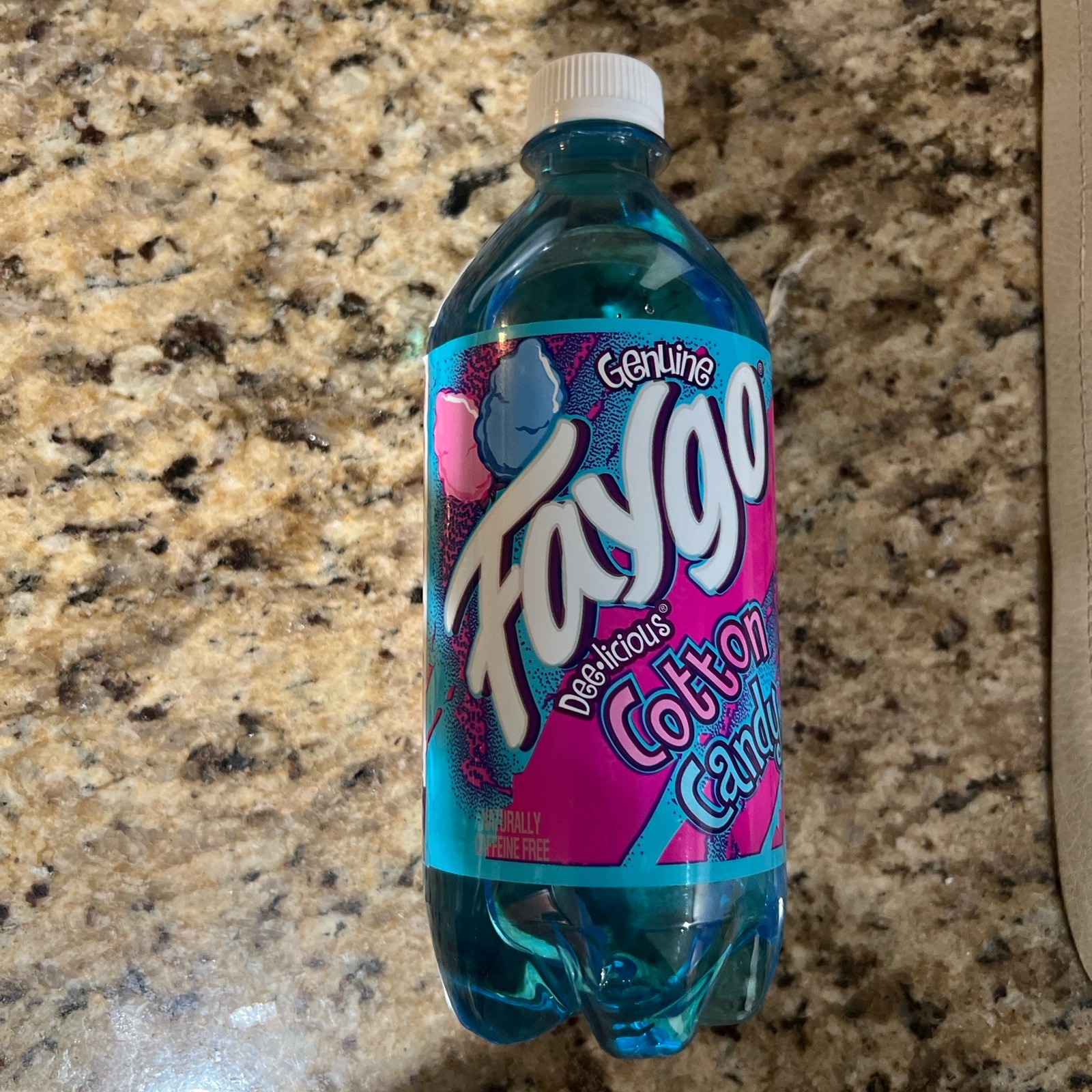 GENUINE FAYGO COTTON CANDY SODA. 20oz. 4pc.