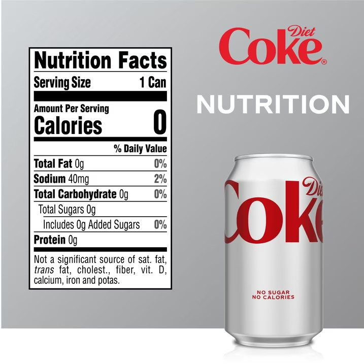 Diet Coke Soda Fridge Pack Cans, 12 fl oz, 12 Pack