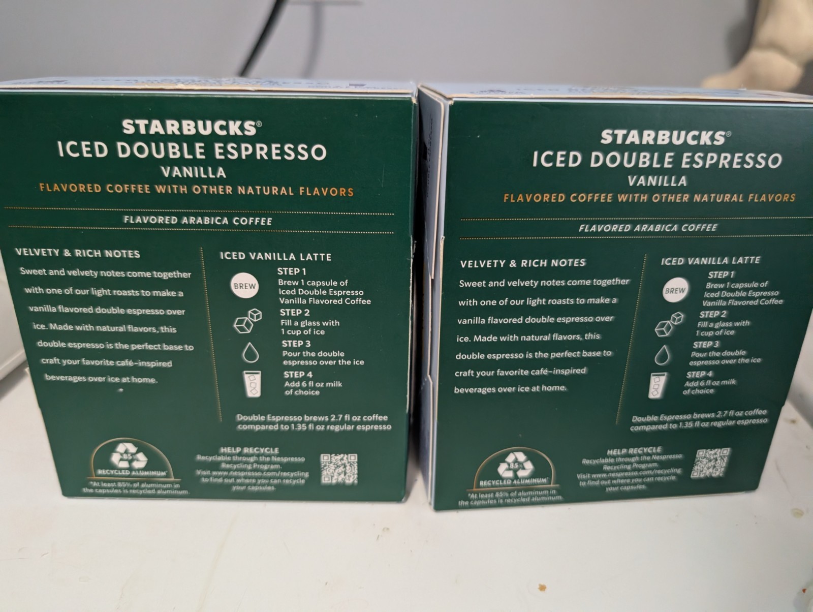 Starbucks Vanilla Ice Espresso Nespresso Cups Lot 2 Boxes 6/2026