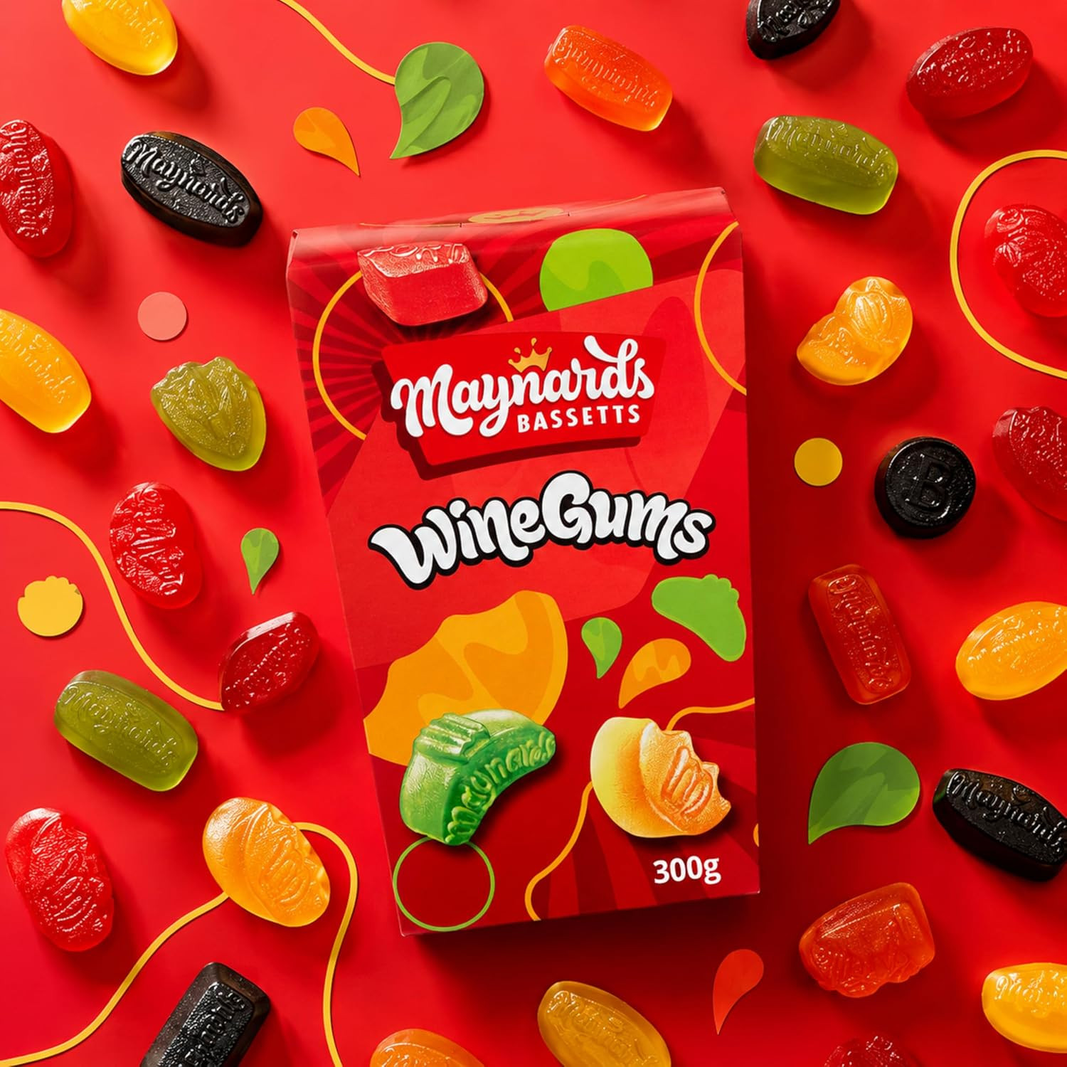 Maynards Wine Gums Carton 300G (1 Pack)