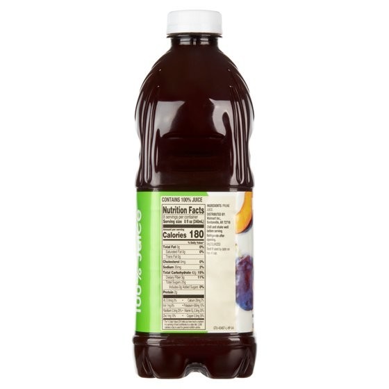 Great Value 100% Prune Juice, 64 fl oz (2 pack)