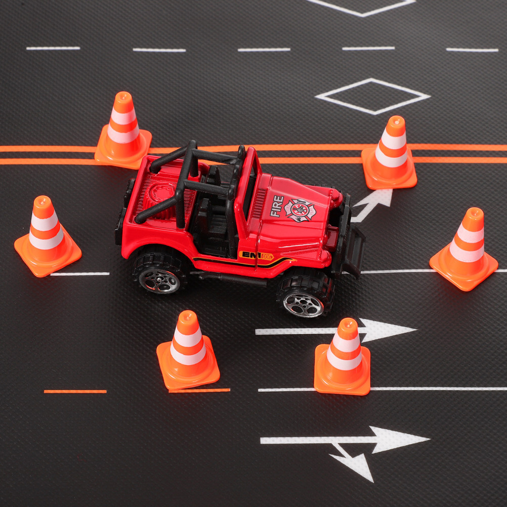road cones mini Miniature Traffic Toys Construction Toys Model