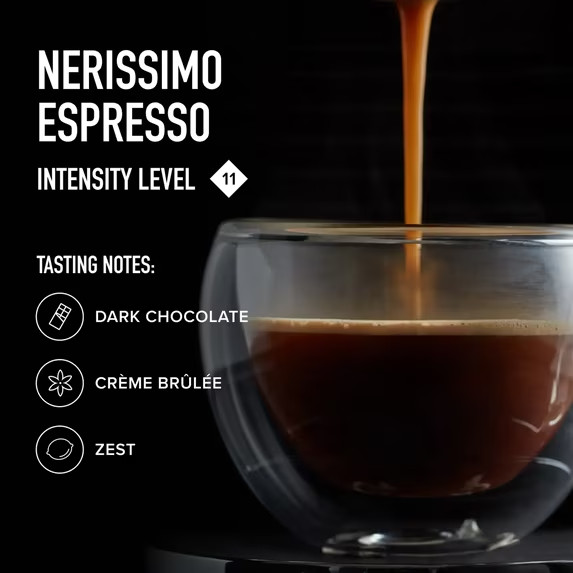 Peet’s Coffee Nerissimo Premium Dark Roast Intensity 11 Espresso Coffee Pods,10c