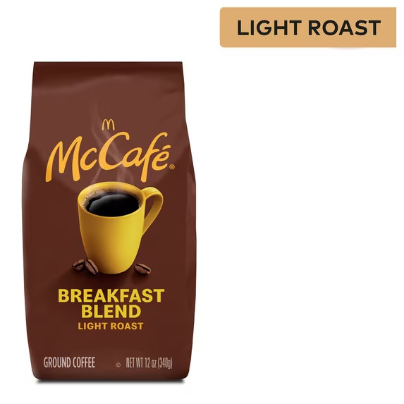McCafe Breakfast Blend, Medium Roast, Ground Coffee, 12 oz bag