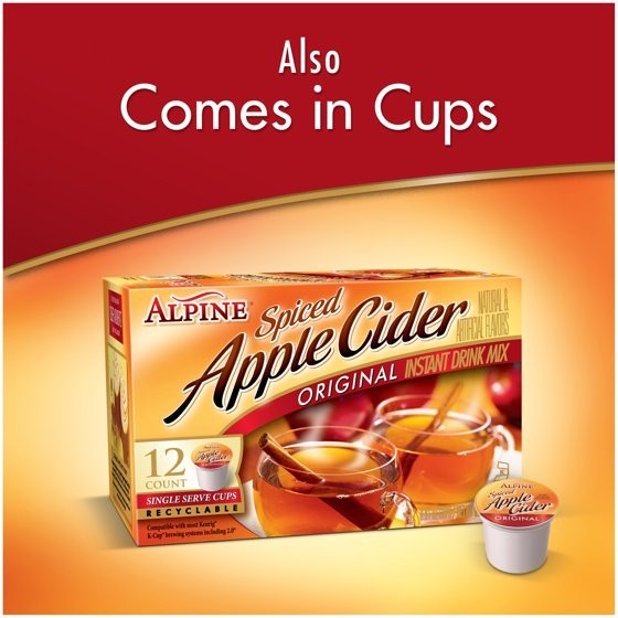 Alpine Spiced Cider Original Powdered Drink Mix, Apple Flavor, 10 Pouch (3 Pack)