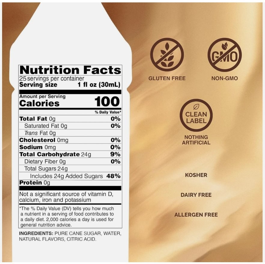 Monin Cinnamon Bun Syrup 750 ml Gourmet Coffee Flavoring