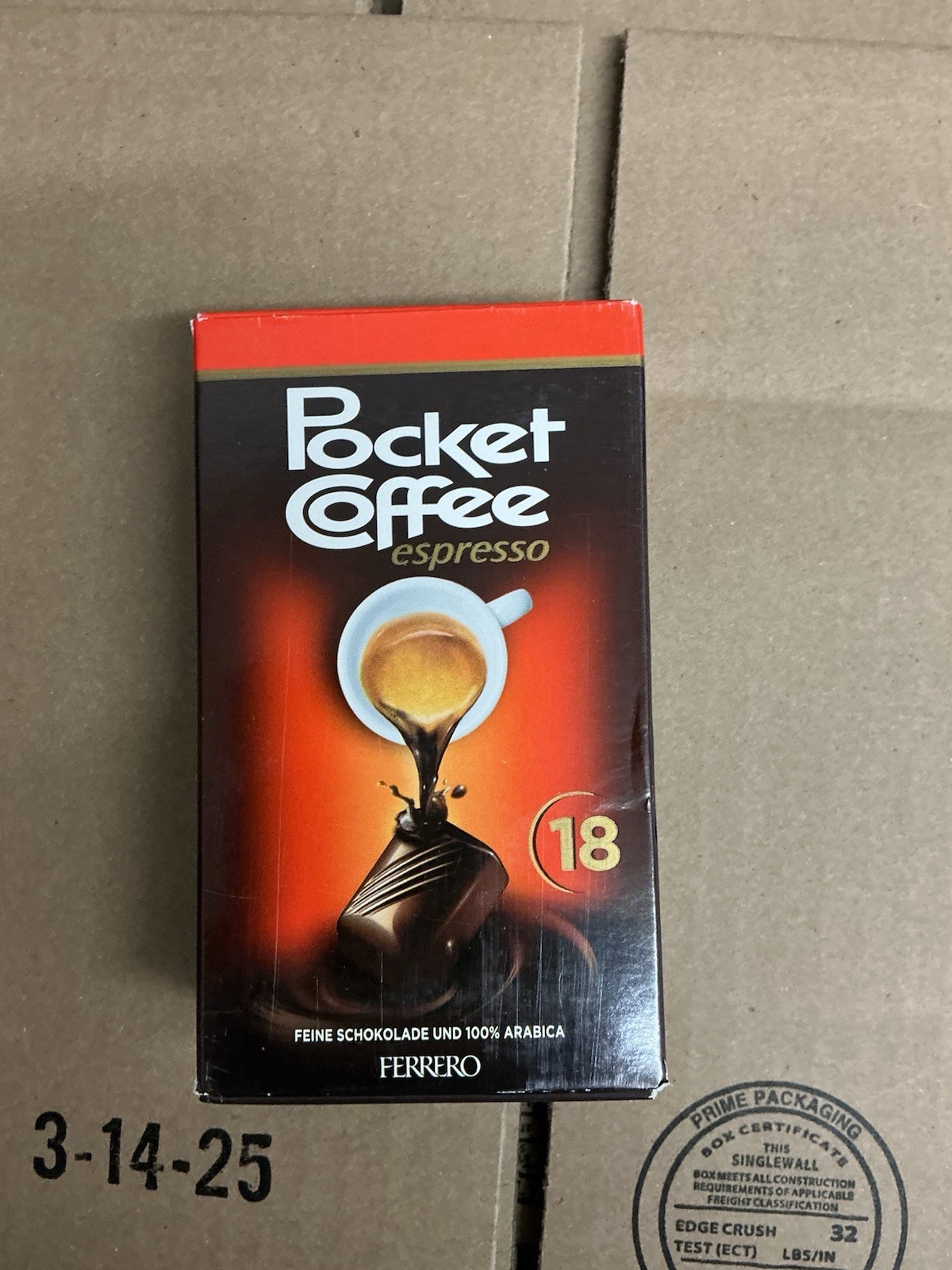 Ferrero Pocket Coffee Espresso Chocolates 54+ Pieces Packaging May Vary