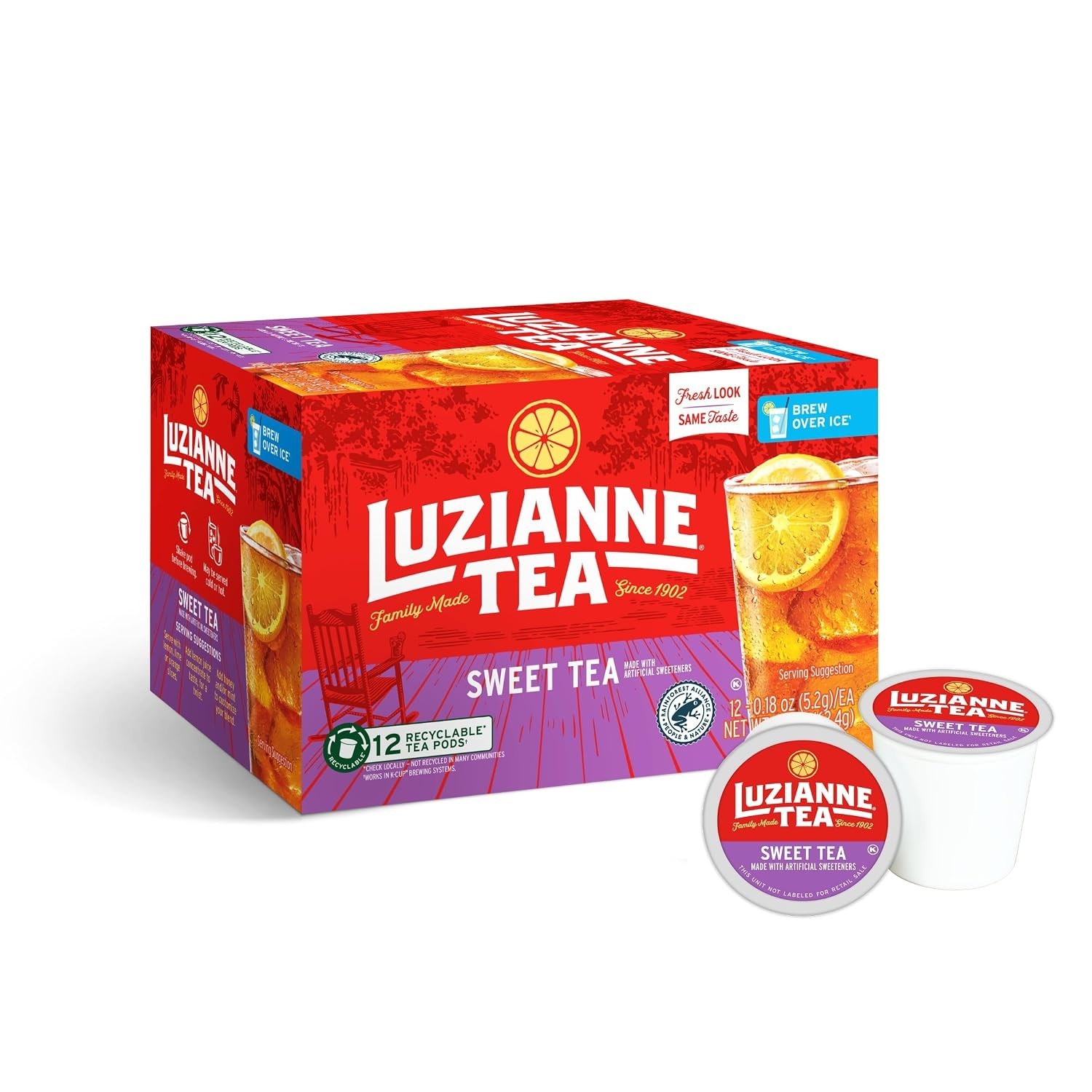12-Count Sweet Iced Tea Pods – Brew Fresh, Invigorating Iced Tea Anytime