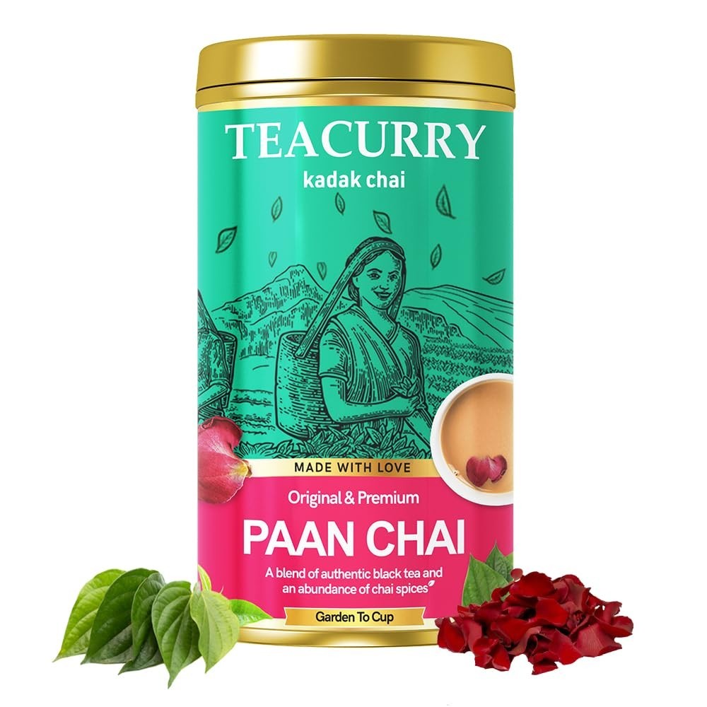 TEACURRY Paan Chai (100 Grams, 50 Cups) Premium Paan Flavoured Chai free ship