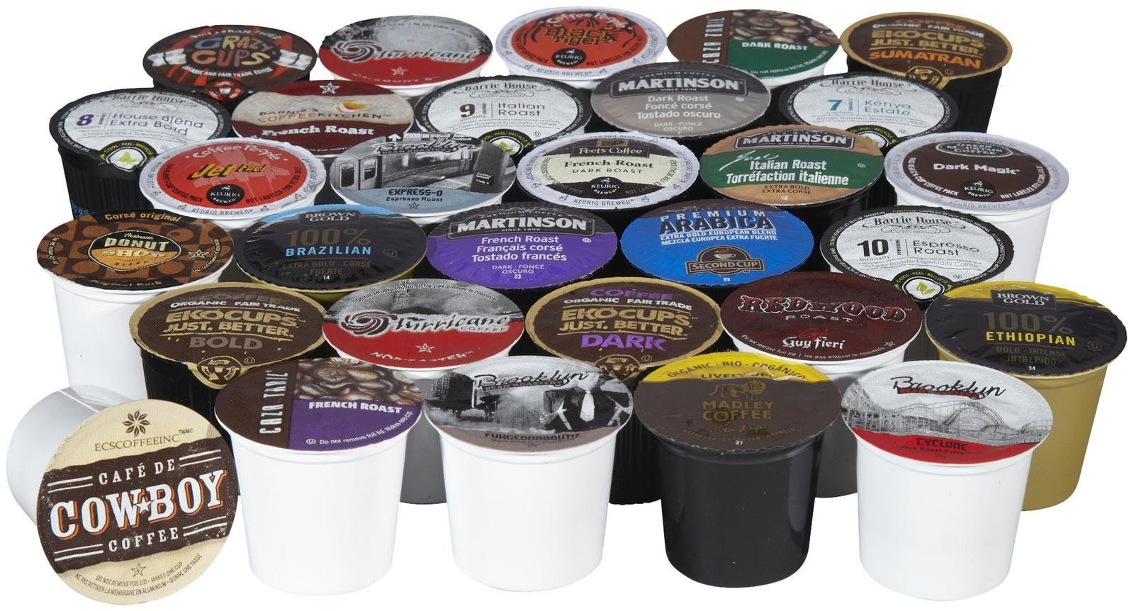 Custom Variety Pack Coffee Pod Pack, Dark Roast 30 Count (Pack of 1)